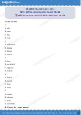 Đề thi giữa kì 2 Tiếng Anh 4 iLearn Smart Start - Đề số 2